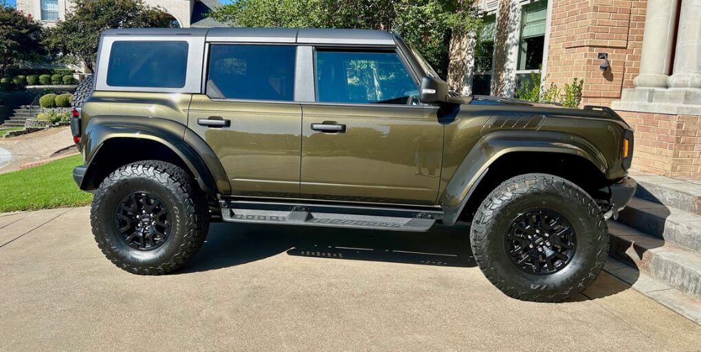 2024 Ford Bronco Raptor in Shelter Green. Credit:CarPro.