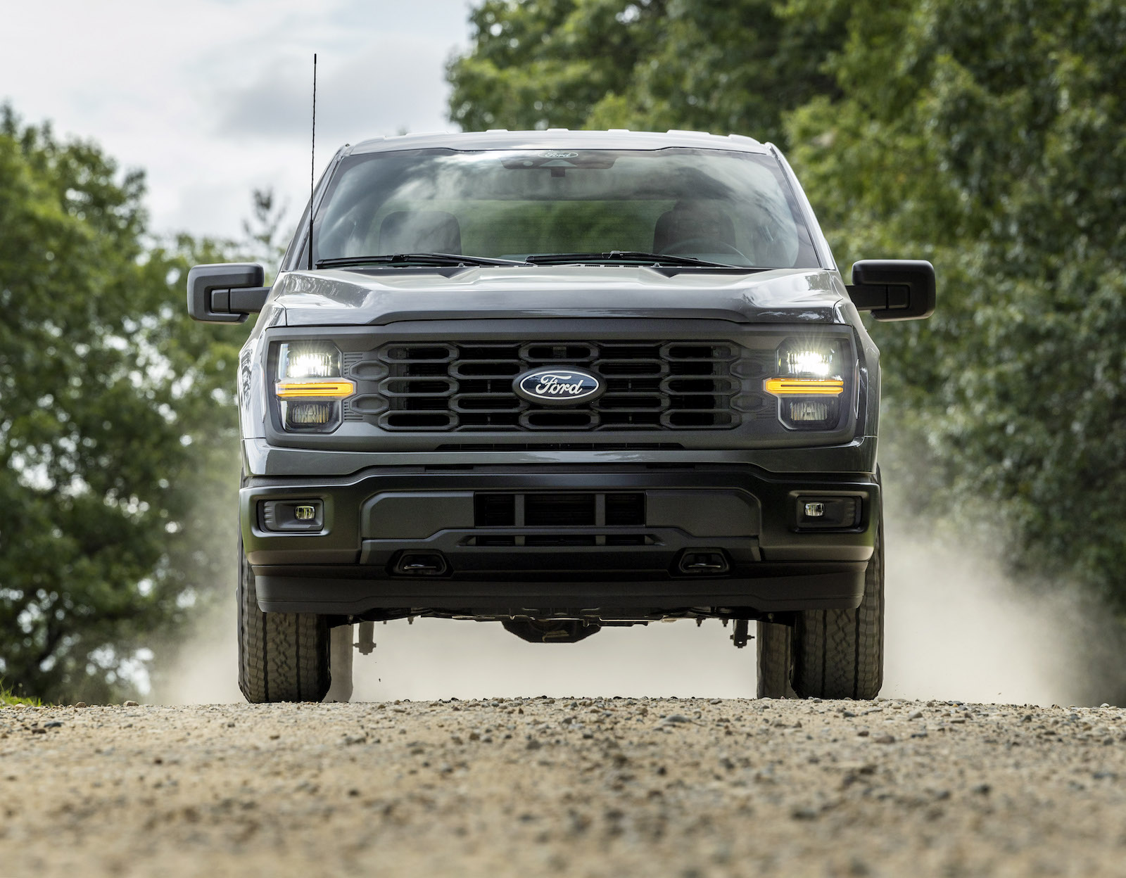 Ford Launches New 2024 Ford F 150 With Powertrain Tailgate Tech   2024 Ford Stx Grille 