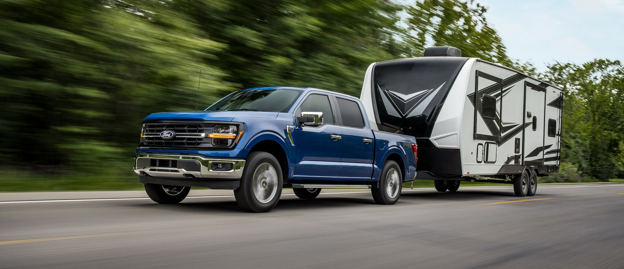 Ford Launches New 2024 Ford F 150 With Powertrain Tailgate Tech   2024 Ford Xtl Towing Credit Ford 