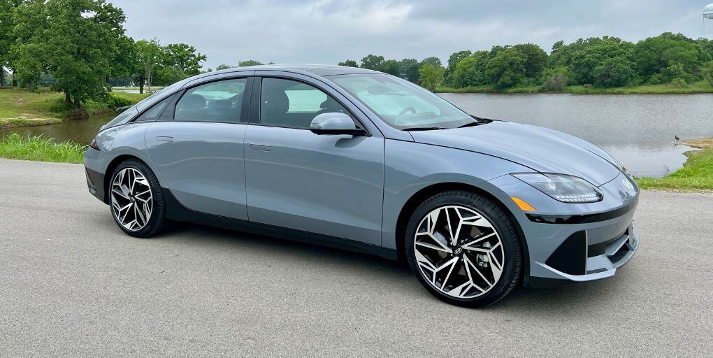 2024 Hyundai IONIQ 6 in Transmission Blue. Credit: CarPro.