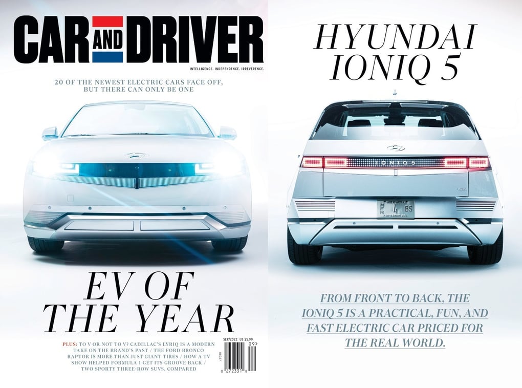 2022 Hyundai IONIQ 5 is Car and Driver's EV of The Year