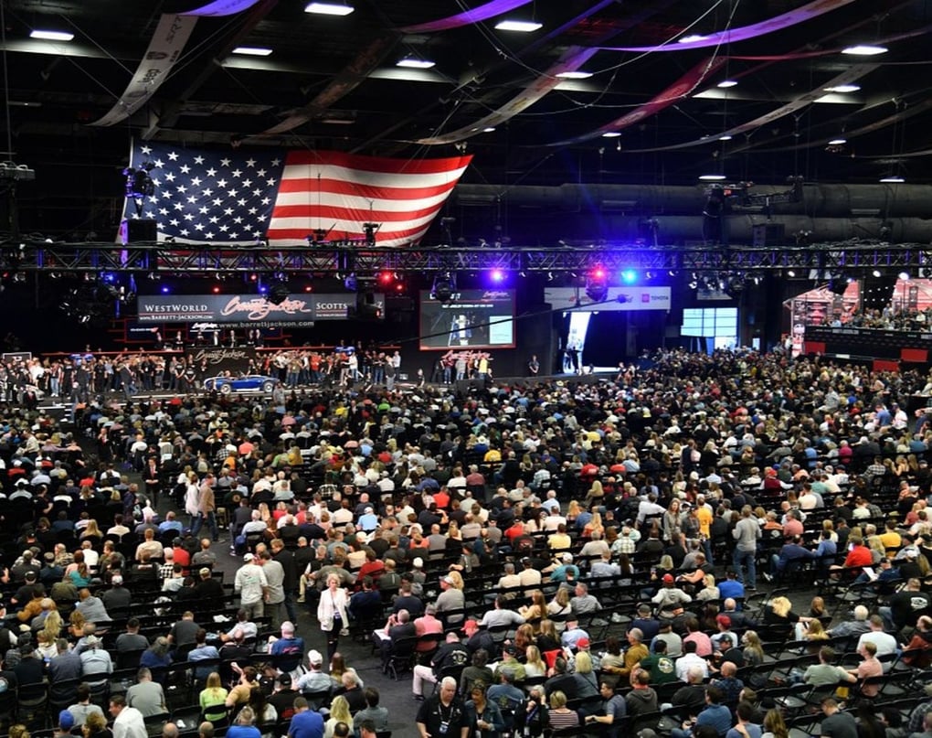 Barrett-Jackson Scottsdale Auction Crowd