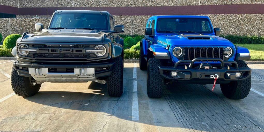 2024 Ford Bronco Raptor and 2024 Jeep Wrangler Rubicon 392 Final Edition. CarPro.