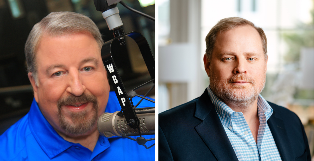 Jerry Reynolds, Host of the Car Pro Show (left); Mark Truby, Chief Communications Officer for Ford (right). Credit: Ford.