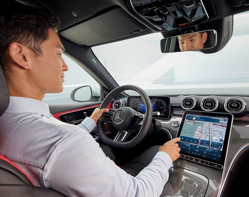 Mercedes-Benz over-the-air MBUX entertainment system updates launch this month. Photo: Mercedes-Benz.