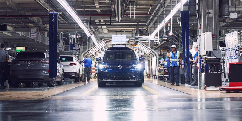 VW ID.4 production kick-off at its Chattanooga, TN plant in 2022. Credit: VW File Photo (2022). 